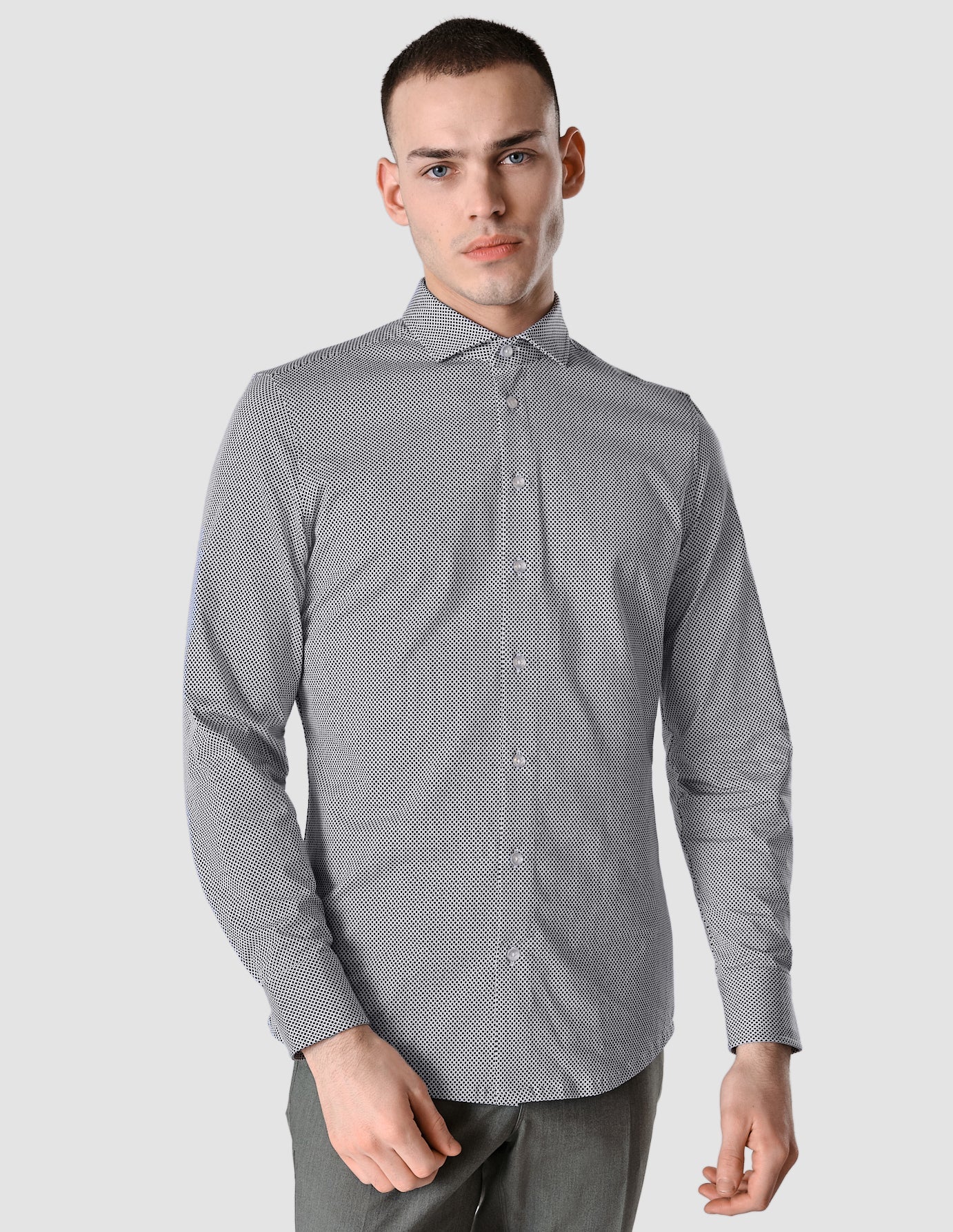 Classic Hemd Sphere Navy Slim